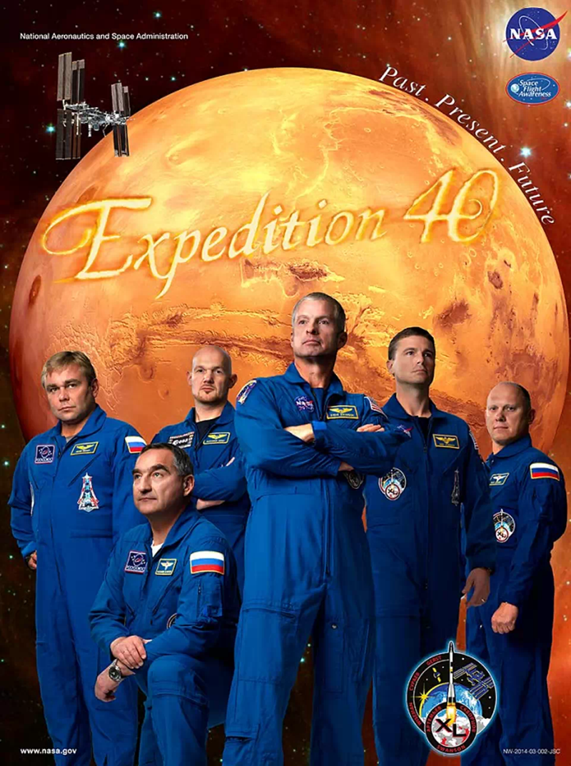 Illustration for article titled The Crew Portrait For ISS Expedition 45 Is Star Wars Themed